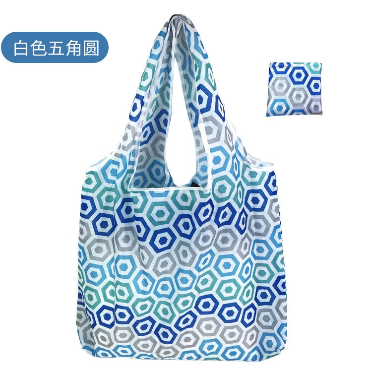 Foldable Reusable Shopping Bags — Heavy Duty Washable Grocery Totes