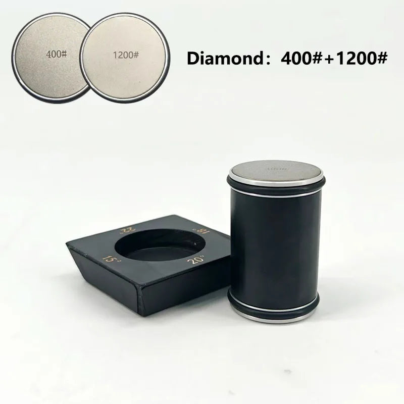 RSCHEF Rolling Knife Sharpener & Magnetic Holder — Diamond Stone Kit