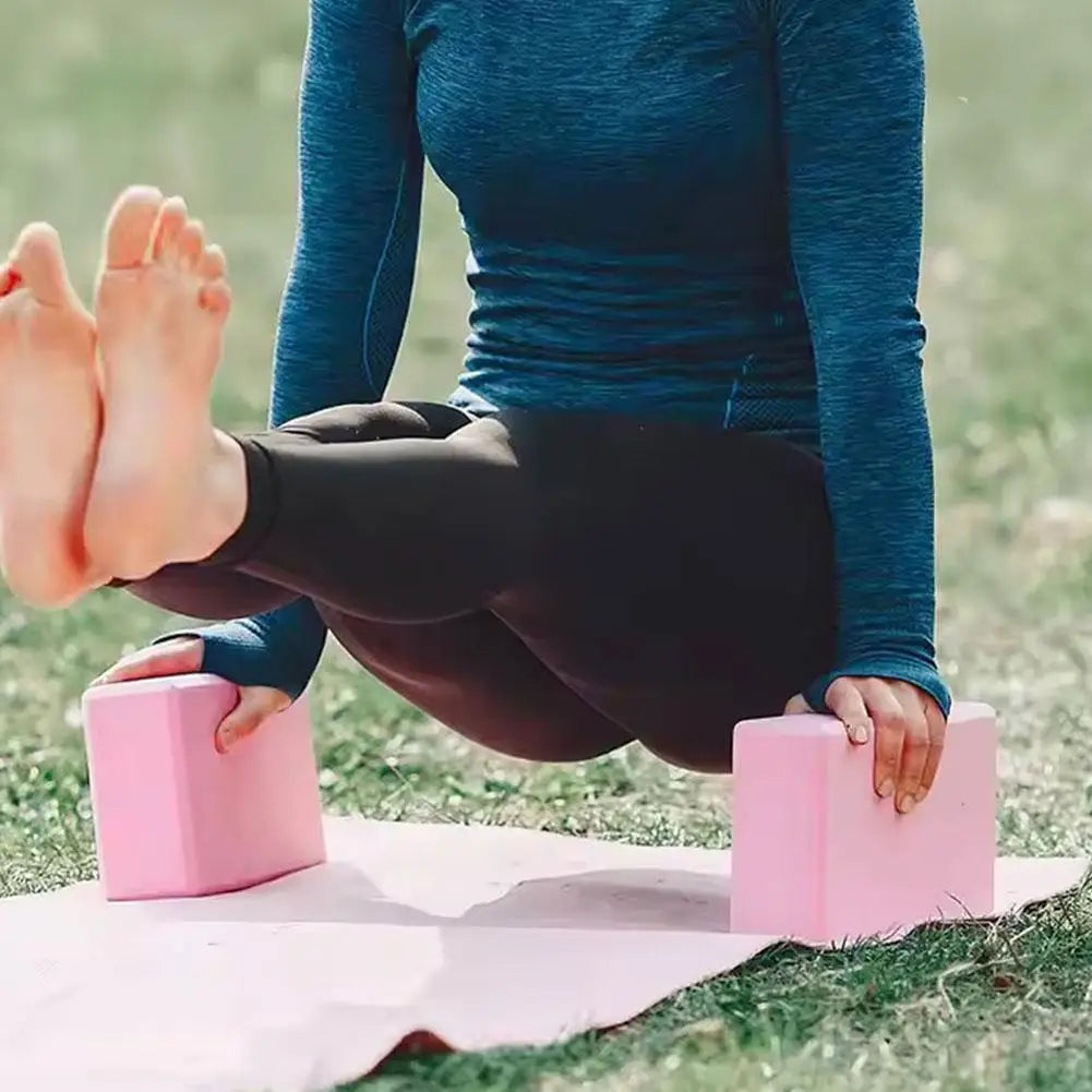 Yoga Support Bricks — High-Density EVA Pilates Blocks for Stretching