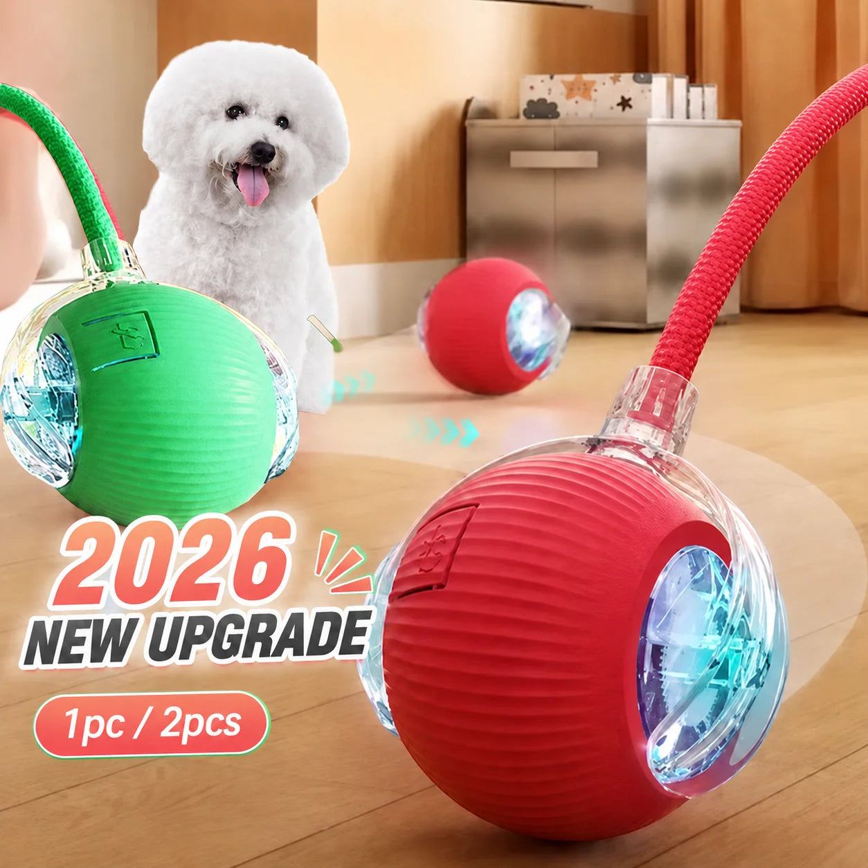 Right Cat Interactive Rolling Dog Ball — Smart Automatic Pet Toy