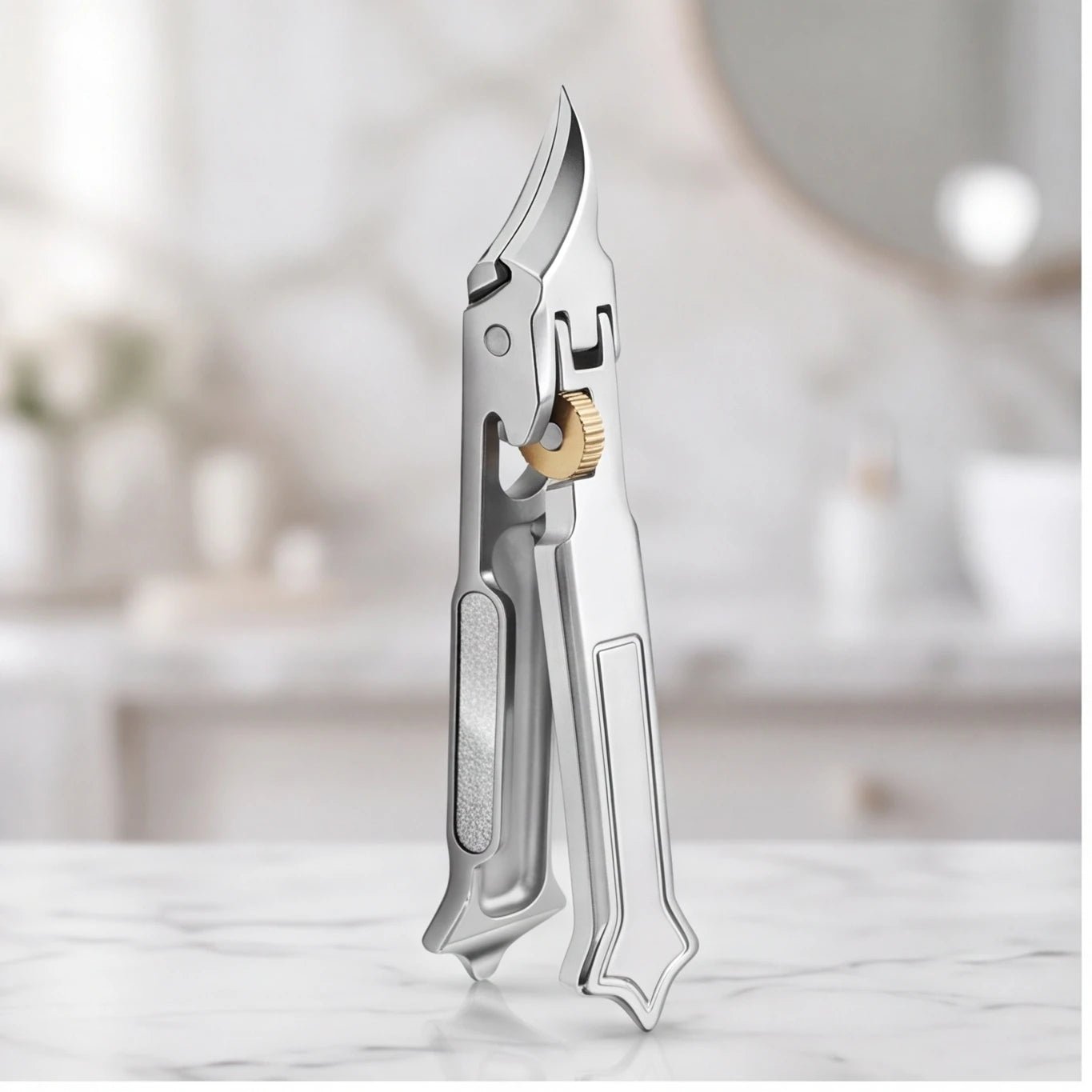 Stainless Steel Nail Clipper — Precision Trimmer with Built-In File