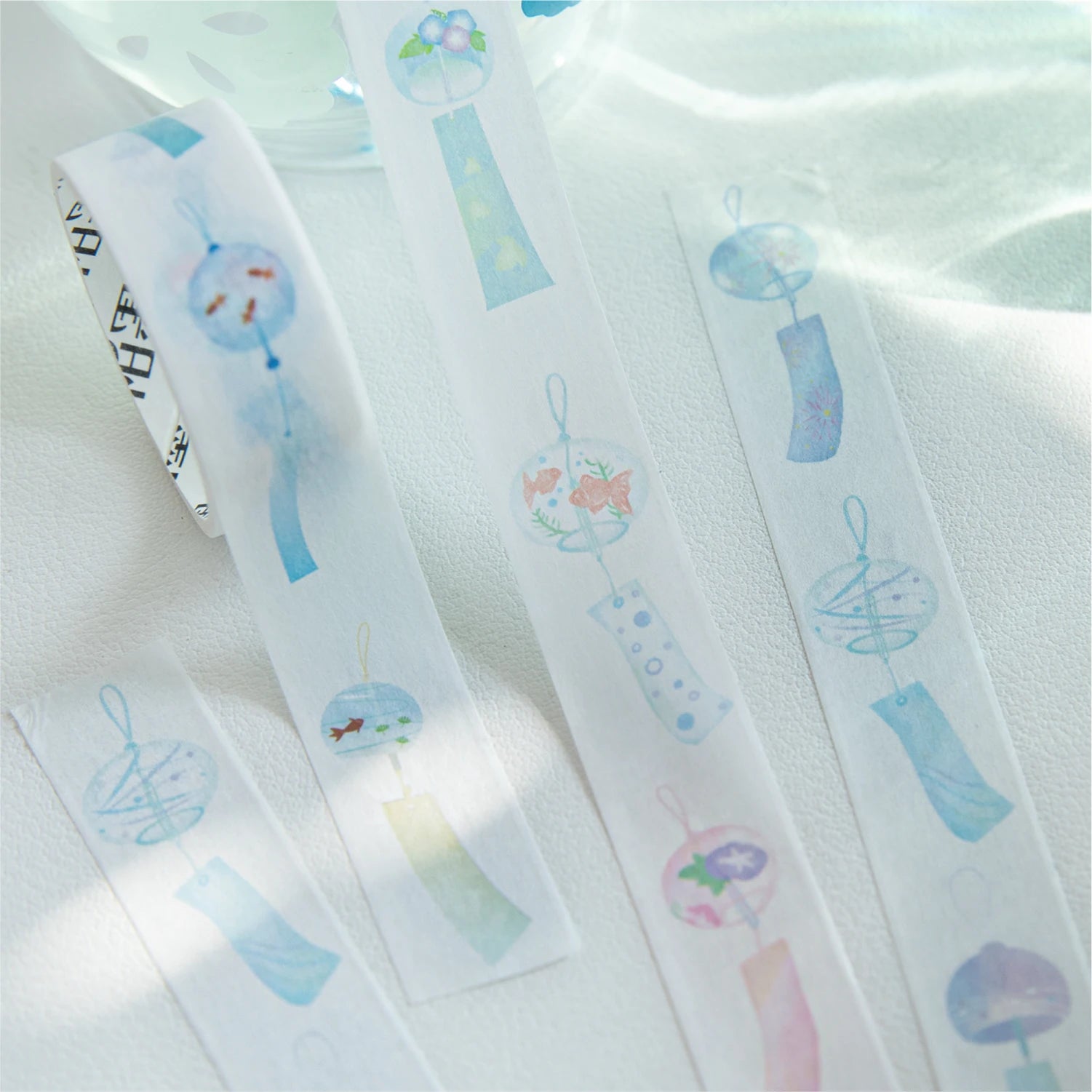Fish Bubble Series Washi Tape — Decorative Retro Masking Tape for Scrapbooking