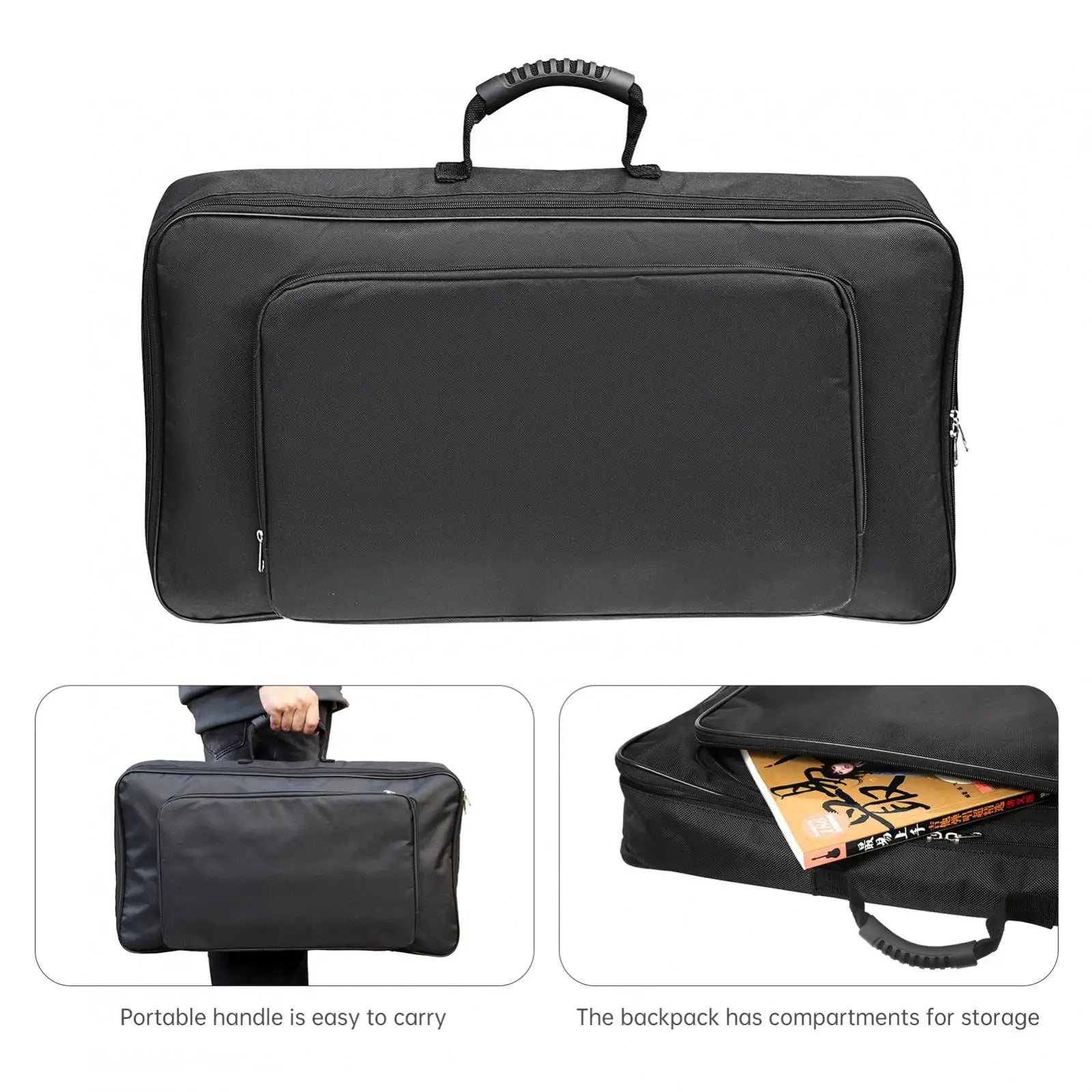 Universal Portable Guitar Effects Pedal Bag — Protective Soft Case for Musicians
