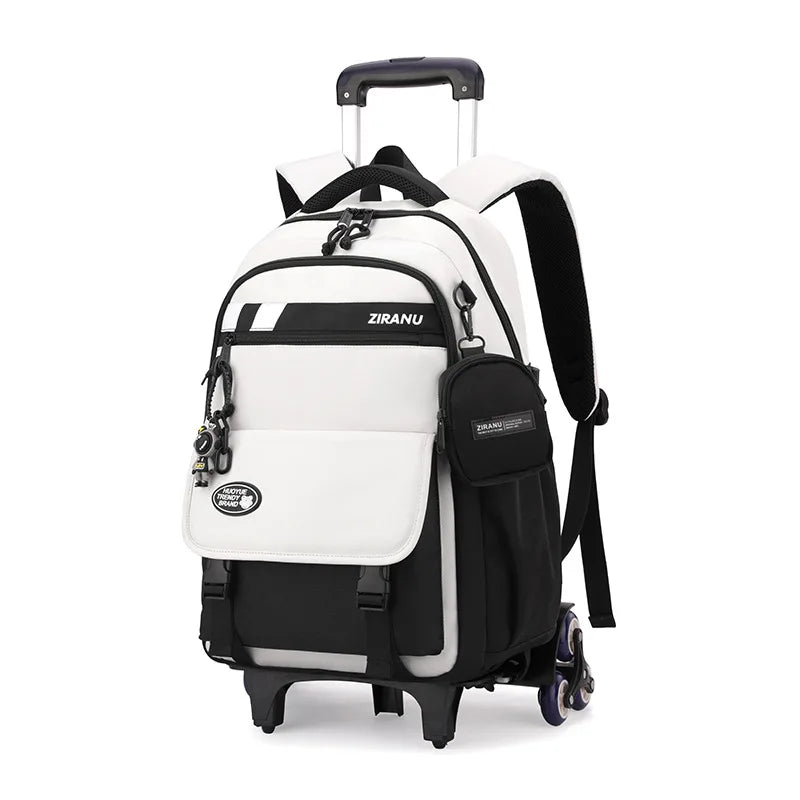 Children's Wheeled School Backpack — Rolling Trolley Bag for Students