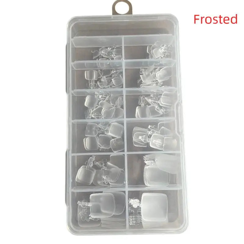 Cappuvini Press On Toenails — 120Pcs Clear Full Cover Gel Tips