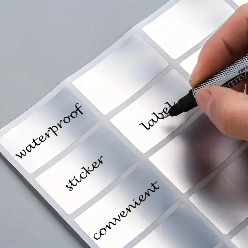 Waterproof Removable Label Stickers — Organizing Labels for Home and Office