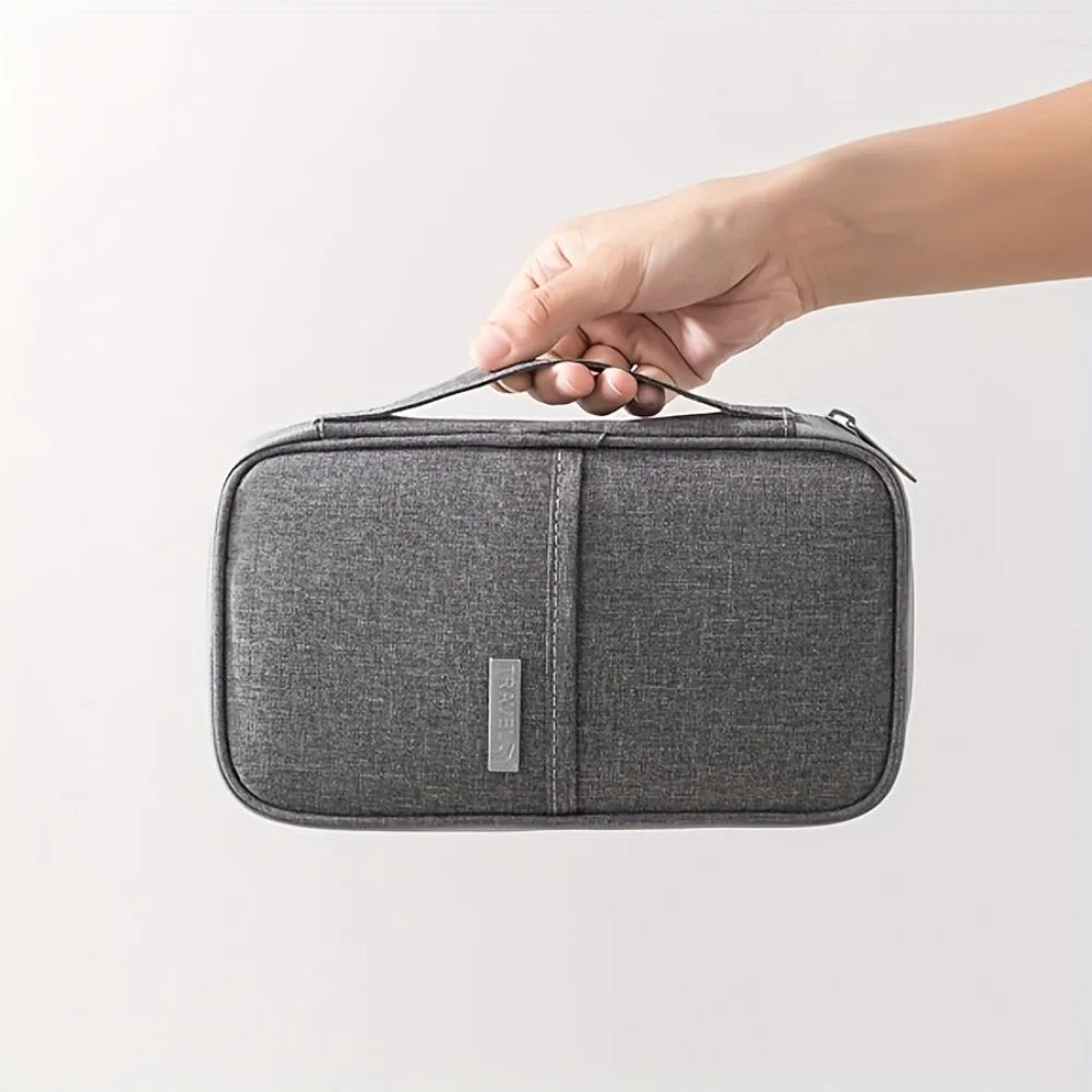 Portable Travel Passport Holder — Multi-Functional Document Organizer