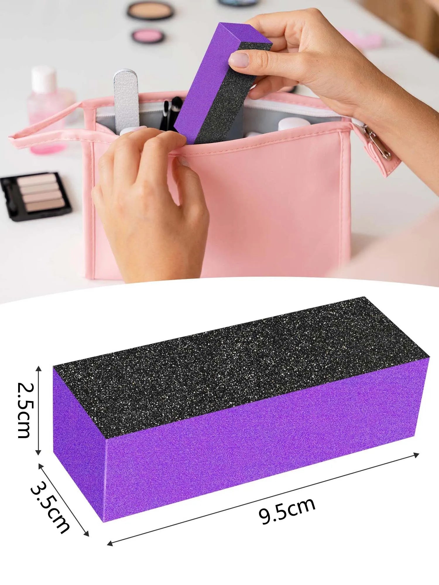 DWLOL Nail Buffer Sanding Blocks — Professional Manicure Buffing Files, 10 Pack