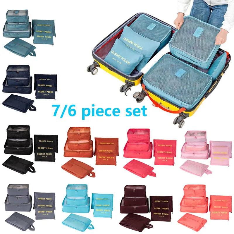 Totidy Travel Packing Cube Set — Luggage Organizer for Clothes and Shoes