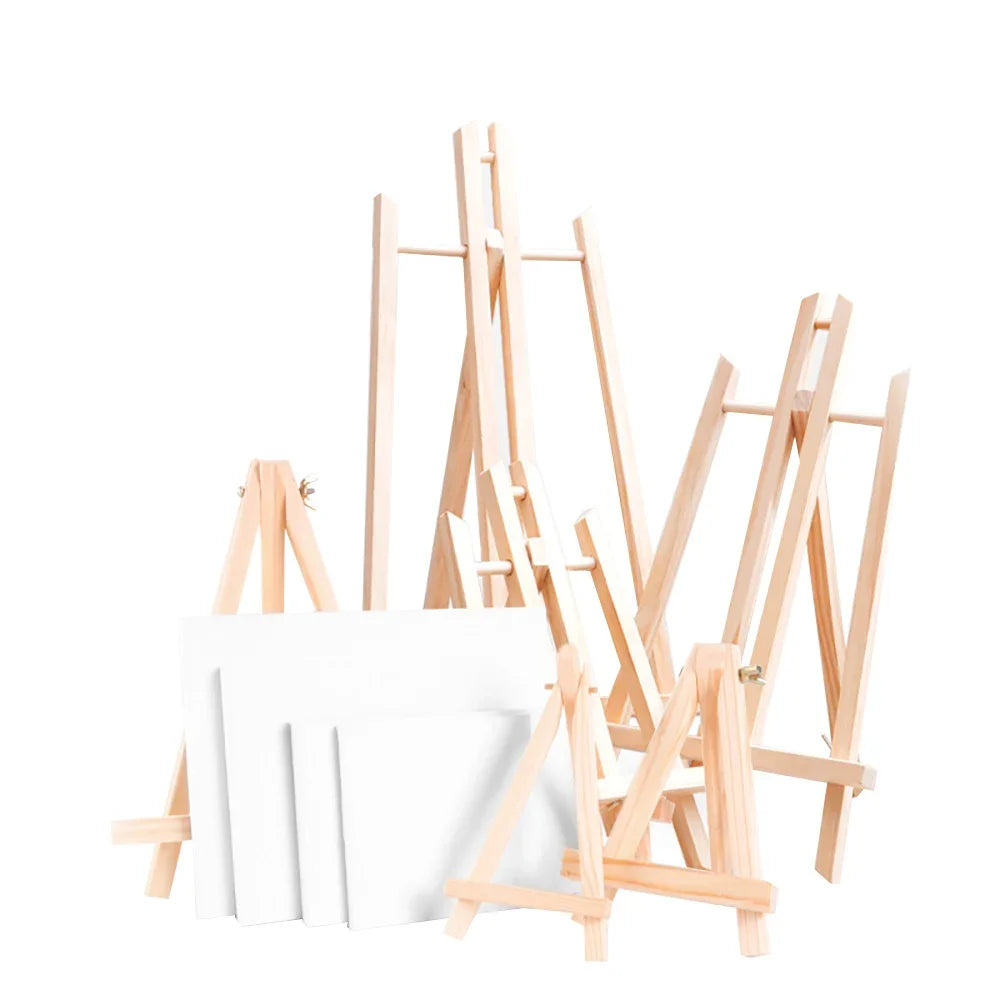 Wooden Desktop Easel — Foldable Adjustable Display Stand for Art & Decor