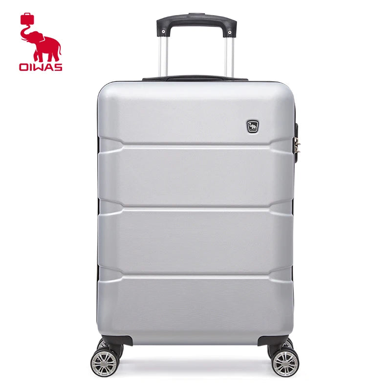 Oiwas Rolling Luggage Suitcase — Durable ABS Carry On Travel Trolley