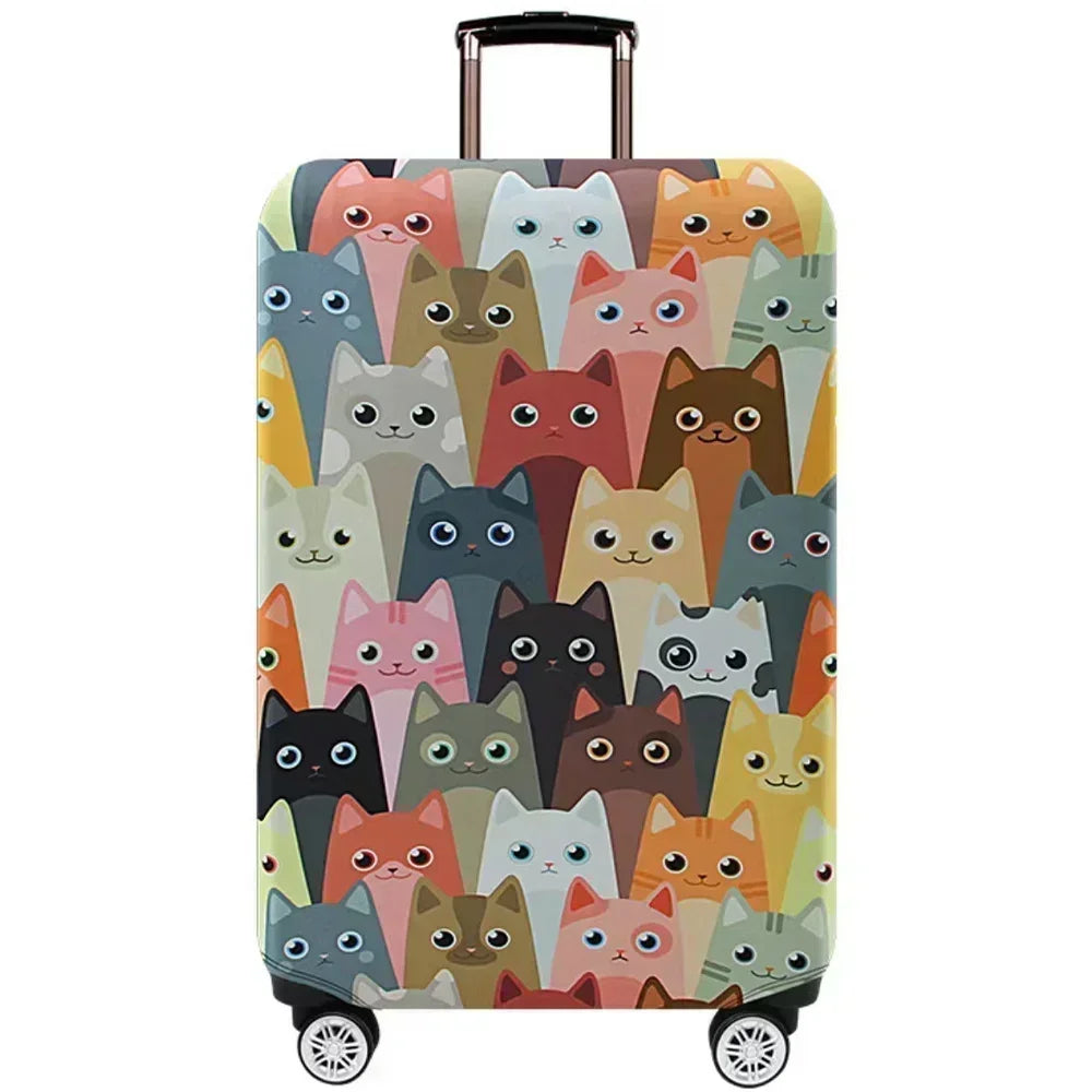 Stretch Fabric Luggage Cover — Protective Suitcase Sleeve for Travel