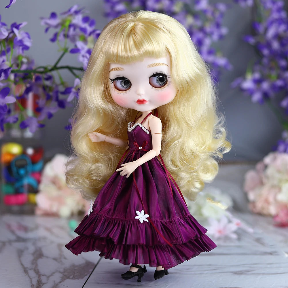 DBS Premium Evening Dress — Minimalist 1/6 Scale Doll Clothing