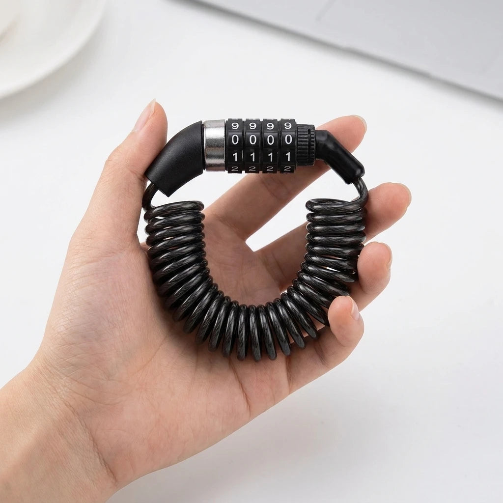 Portable Bike Cable Lock — Keyless Combination Security for Bicycles