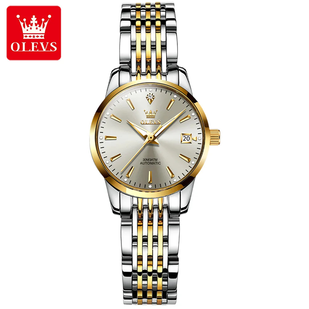 OLEVS 6635 Luxury Ladies Watch — Automatic Mechanical Chronograph