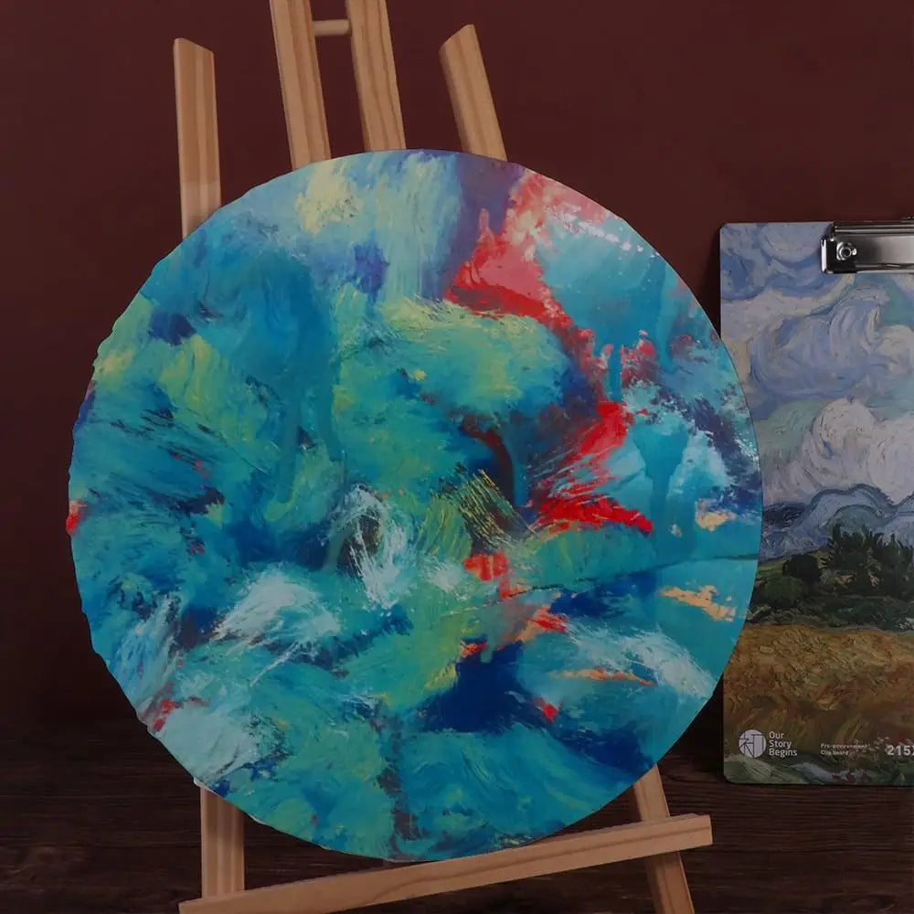 Round Canvas Painting Boards — Stretched Cotton Panels for Artists