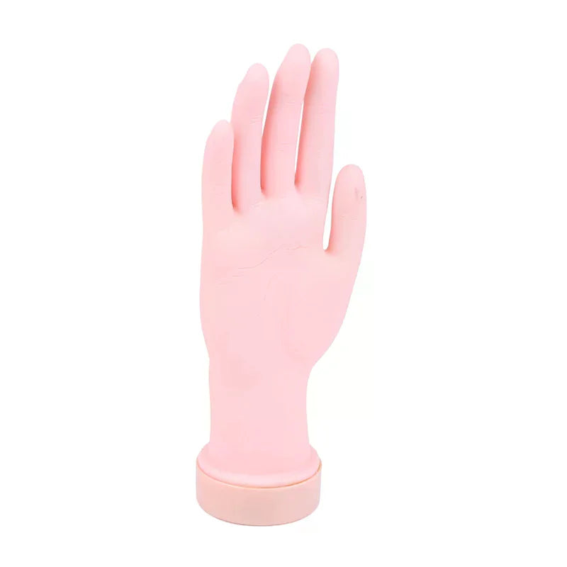 Nail Art Training Practice Hand — Realistic Silicone Manicure Tool