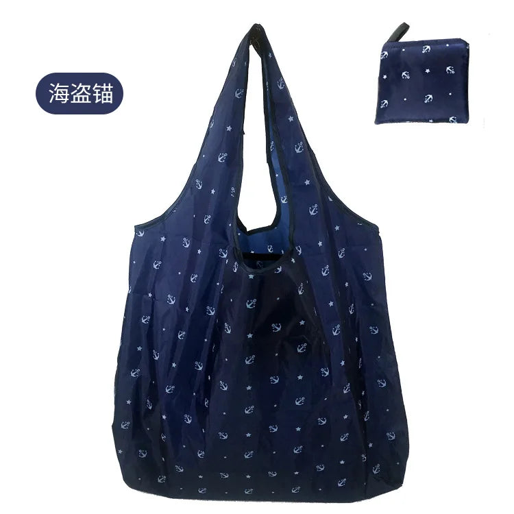 Foldable Reusable Shopping Bags — Heavy Duty Washable Grocery Totes