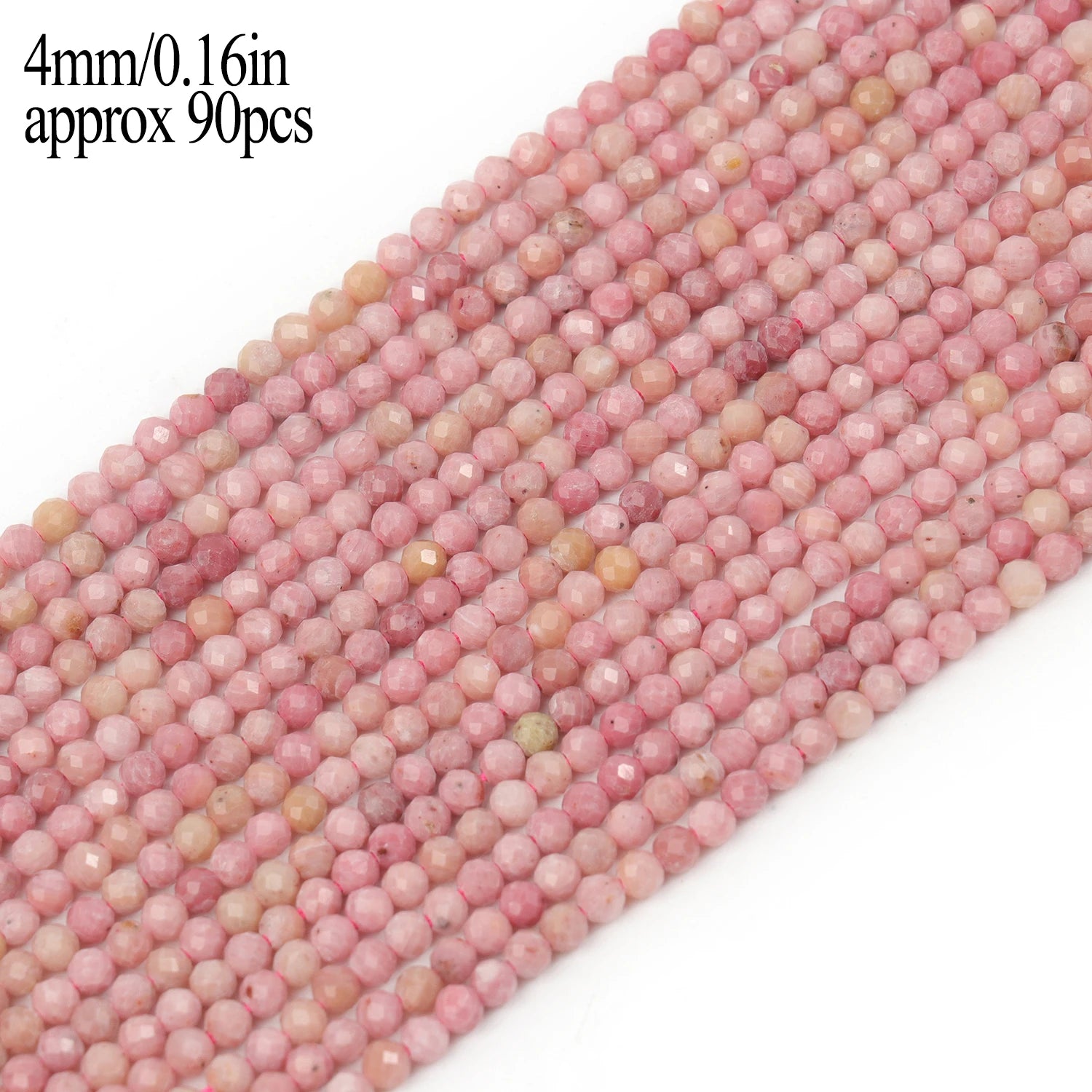 Natural Rhodonite Stone Beads — Multi-Shape Charms for DIY Jewelry Making
