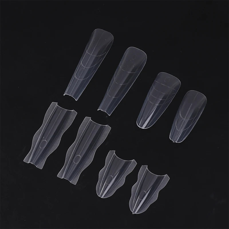 60Pcs Poly Dual Nail Forms — Fast Shaping Gel Extension Tool