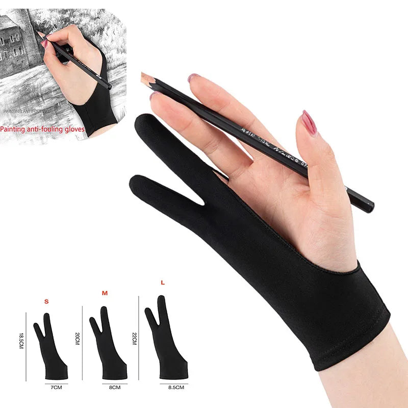 Digital Tablet Drawing Glove — Smooth Frictionless Surface for Artists