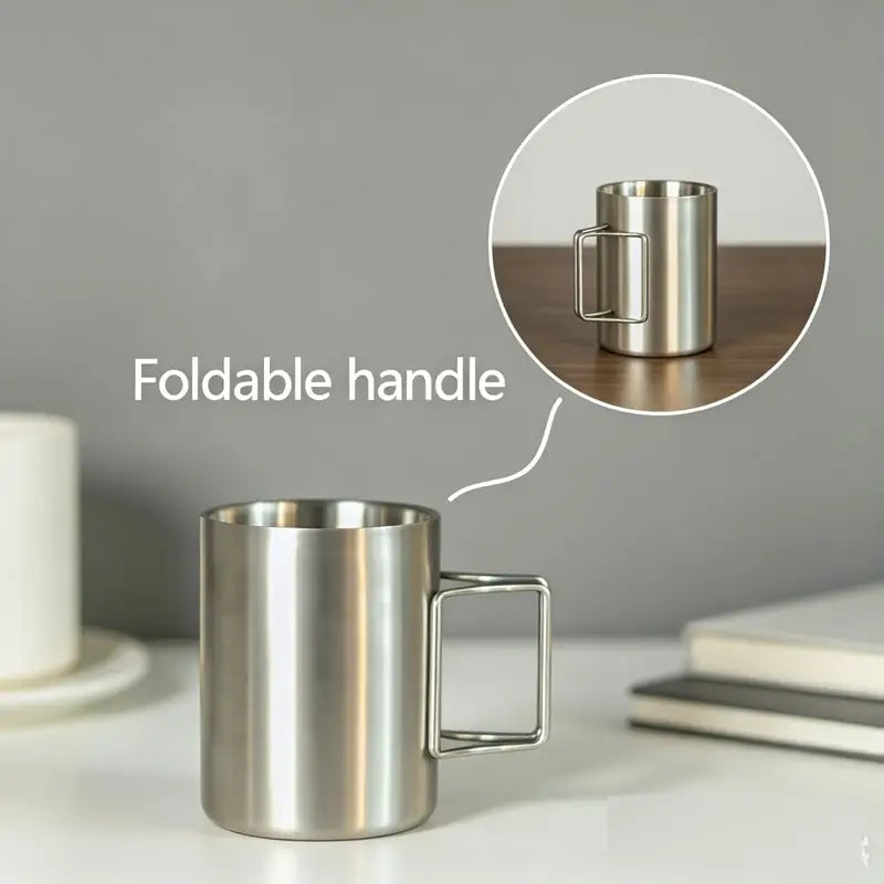 Stainless Steel Coffee Filter — Reusable Hanging Ear Pour Over Funnel