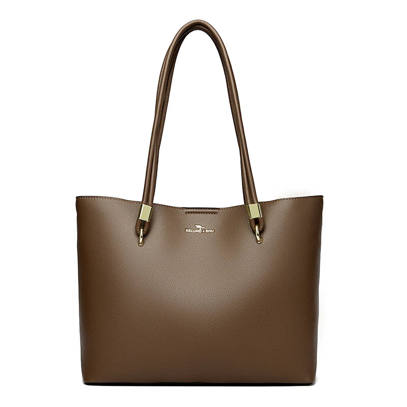 YaLePuck Women's PU Leather Hobo Bag — Large Capacity Shoulder Tote