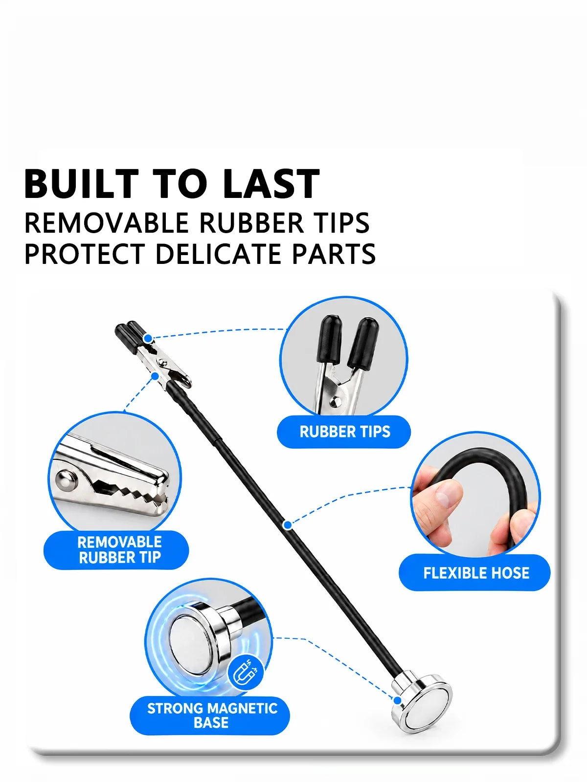iLMH Magnetic Helping Hands — Flexible Soldering Workstation with Alligator Clips