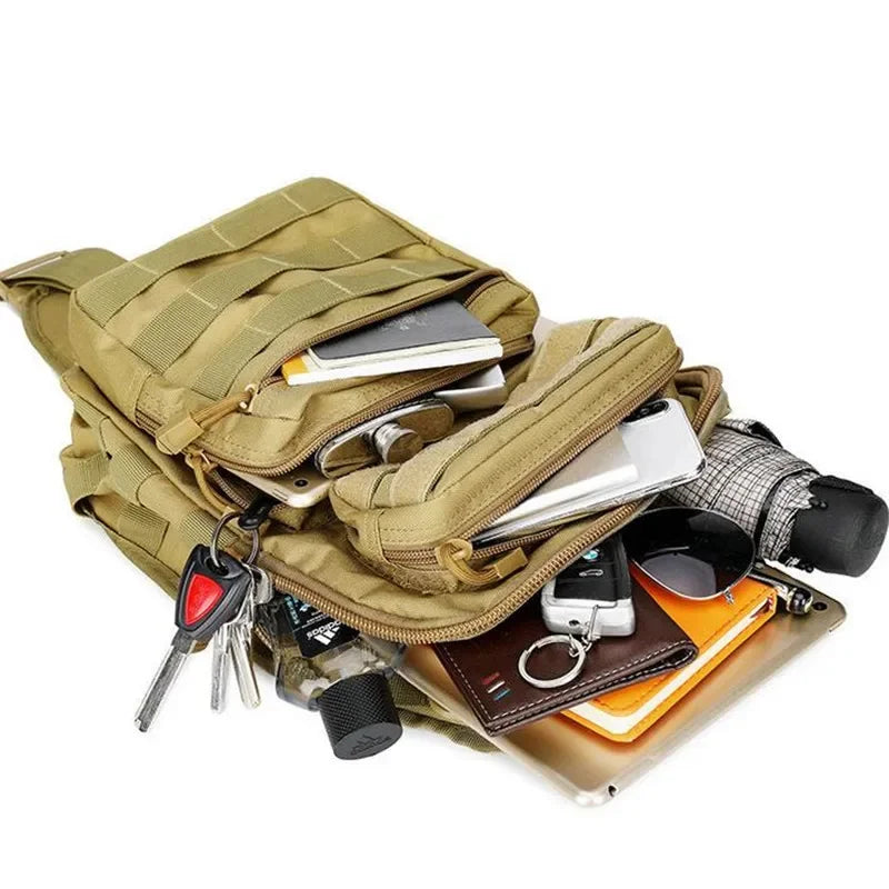 Tactical Chest Bag — Large Capacity Outdoor Crossbody Shoulder Bag