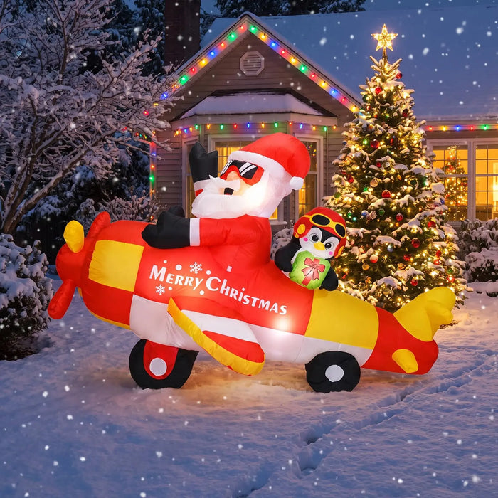 HiMISS Inflatable Christmas Decorations — LED Light-Up Yard Decor