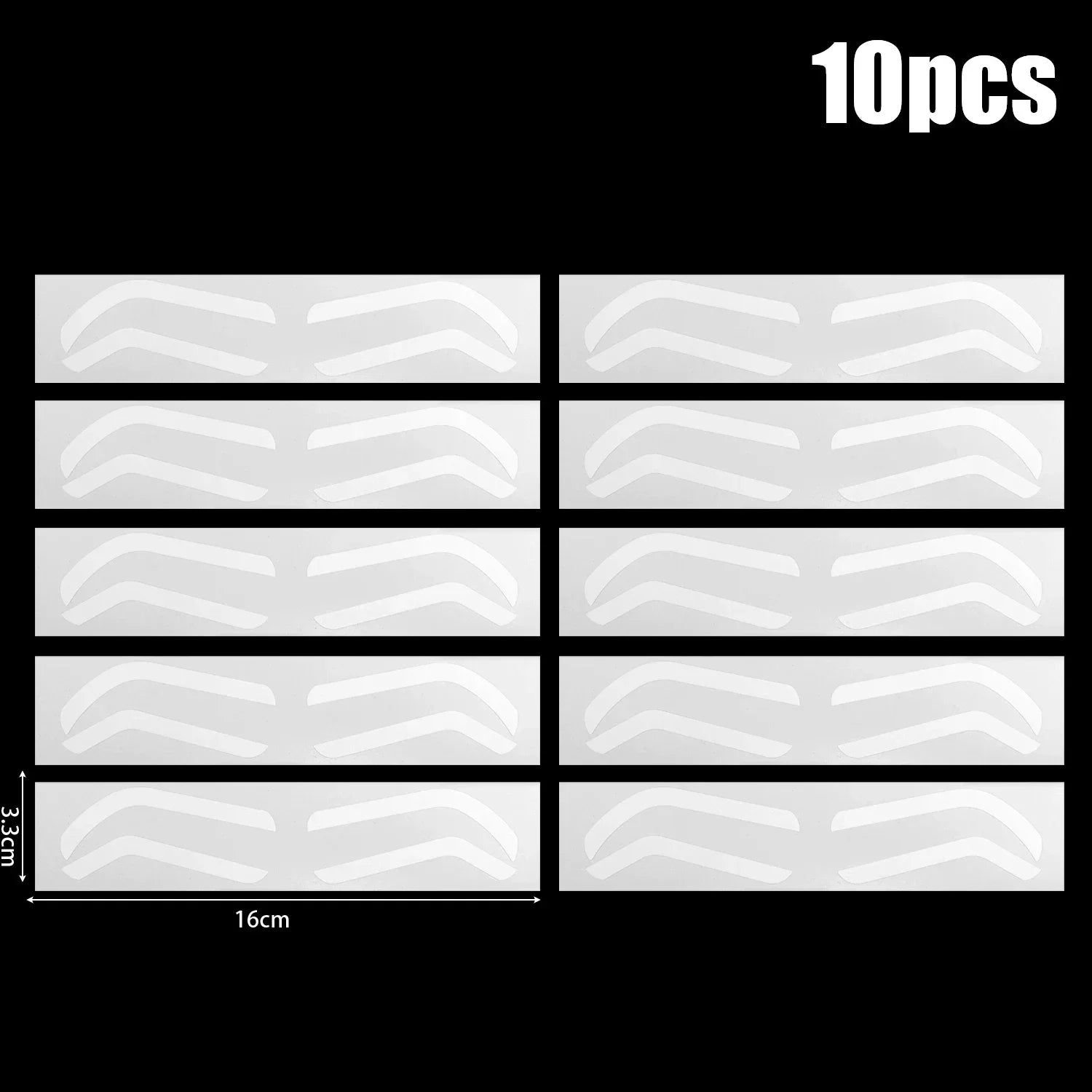 Disposable Eyebrow Stencil Stickers — Easy Brow Shaping Makeup Tools