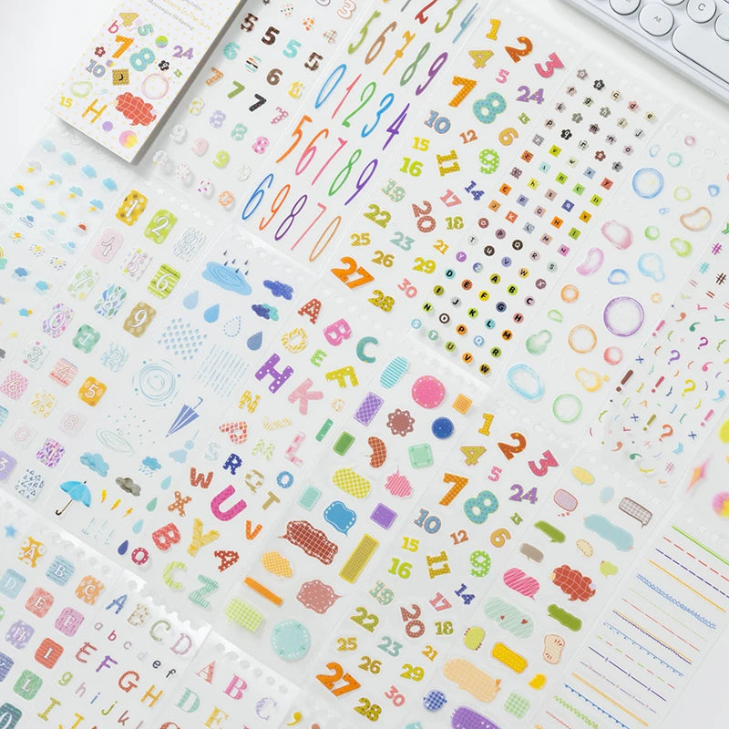 Small Embellishment Stickers — 50 Piece Set for Scrapbooking & Journals