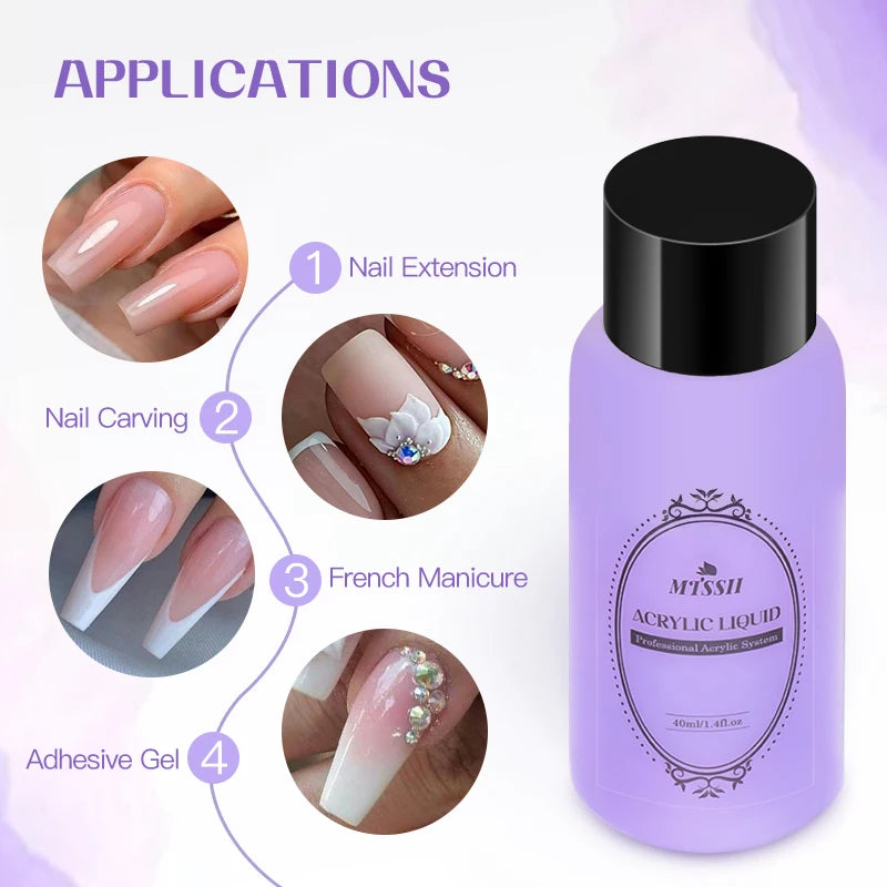 Mtssii Acrylic Liquid Monomer Set — Professional Nail Extension Kit