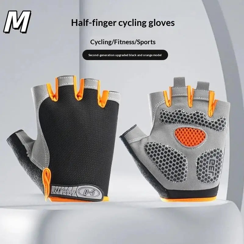 GUOMUZI Cycling Gloves — Half Finger Shock Absorbing Riding Gear