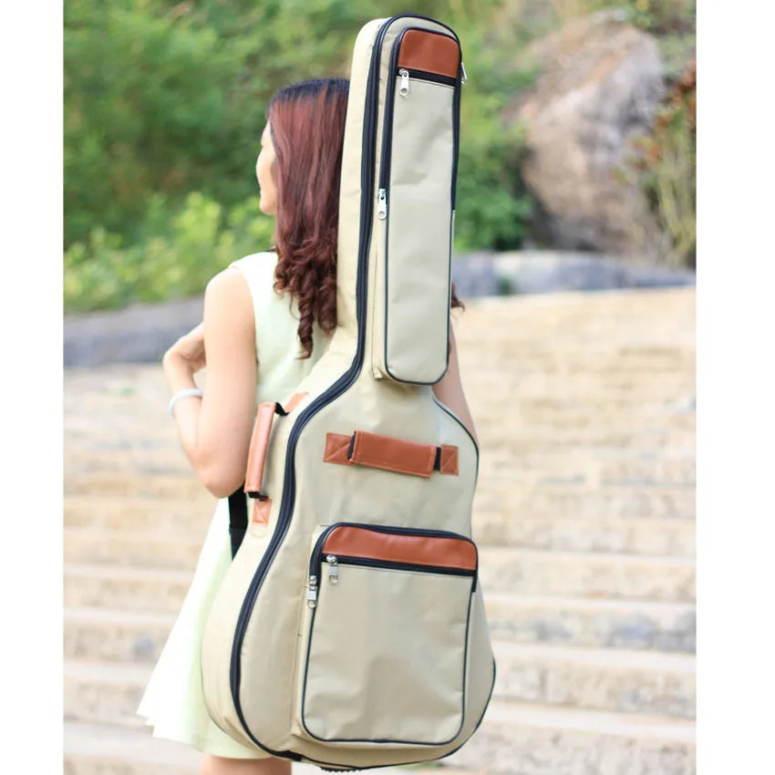 Acoustic Guitar Gig Bag — Padded Waterproof Oxford Nylon Case
