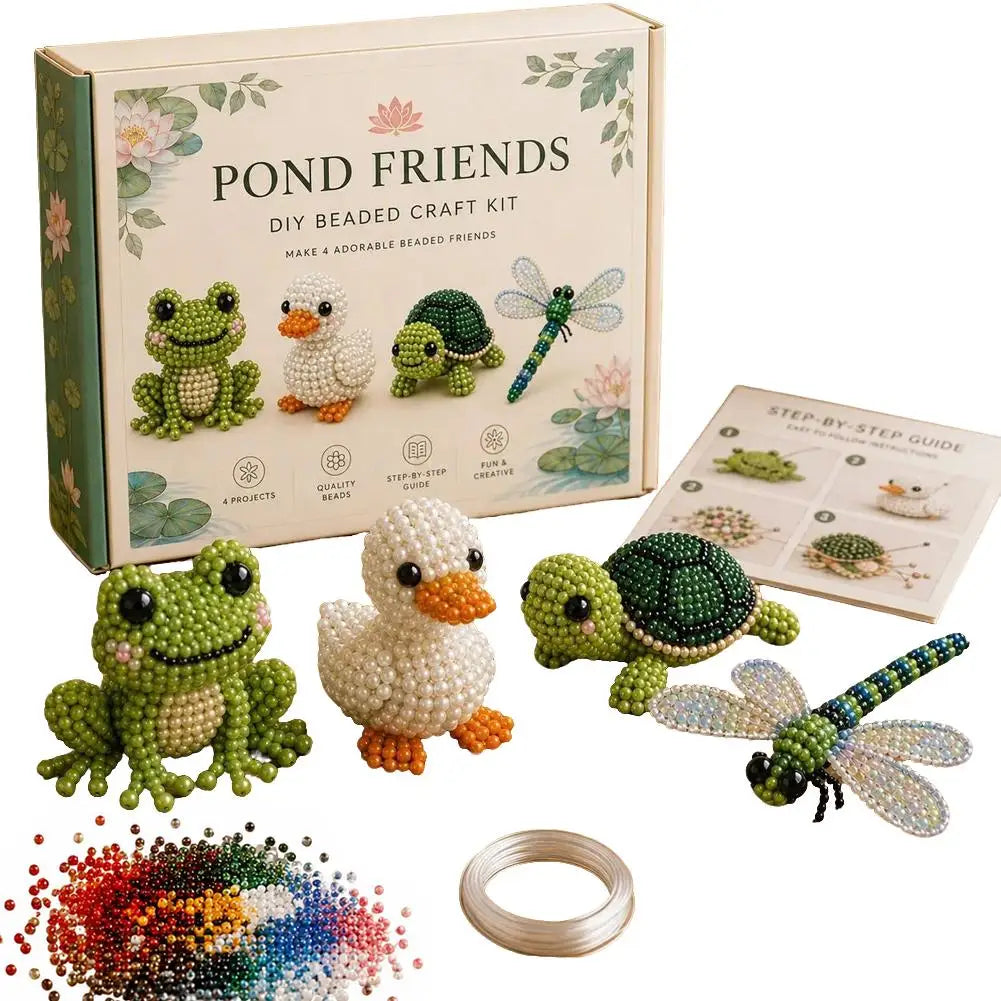 3D Beaded Animal Craft Kit — DIY Handmade Miniature Decor Set