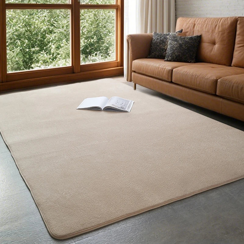 VIKAMA Modern Coral Velvet Carpet — Soft Non-Slip Area Rug for Home Decor