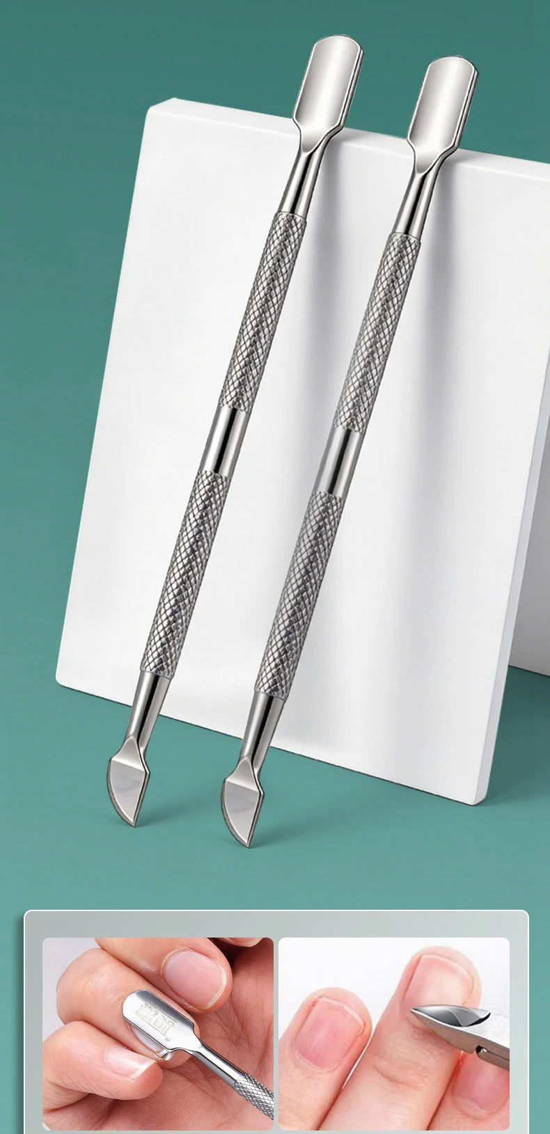 Stainless Steel Cuticle Nipper — Professional Manicure & Pedicure Trimmer