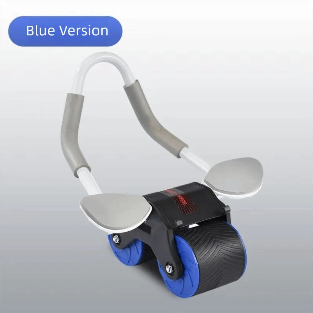 Automatic Rebound Ab Roller Wheel — Core Trainer with Knee Mat