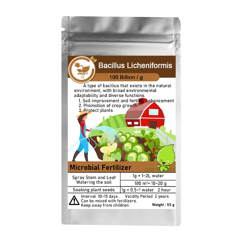 Bacillus Licheniformis Microbial Fertilizer — Organic Soil & Plant Vitality Booster