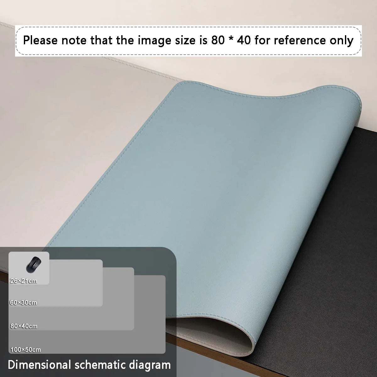 AIPHY Large PU Leather Desk Mat — Waterproof Desktop Protector for Office and Gaming