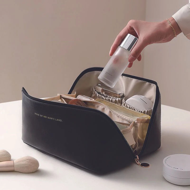 Portable Travel Cosmetic Bag — Waterproof Makeup Case & Organizer