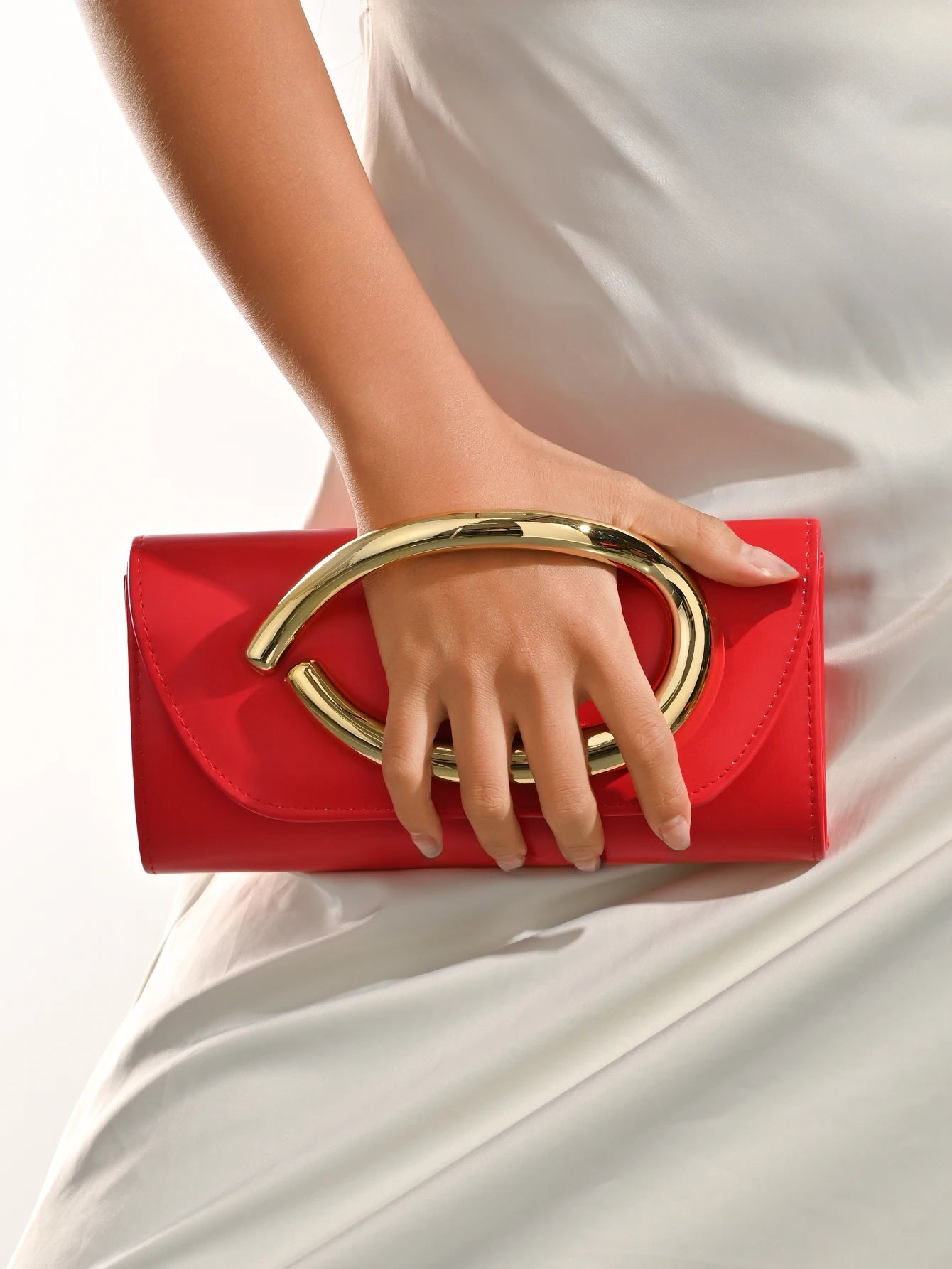 Women's Vintage Box Clutch — Elegant Evening Bag for Parties