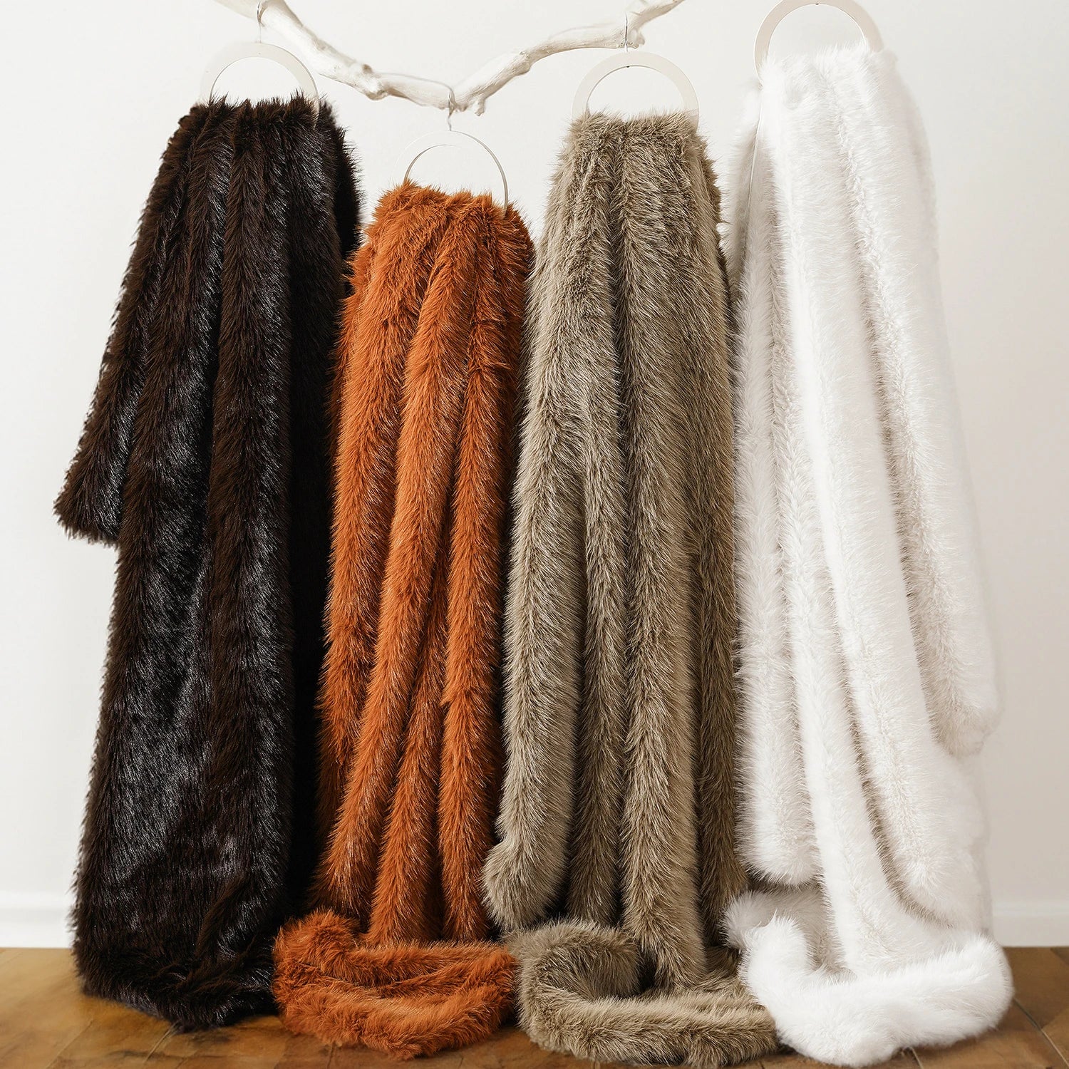 BATTILO Faux Fur Throw Blanket — Luxury Soft Mink Blanket for Bed and Sofa