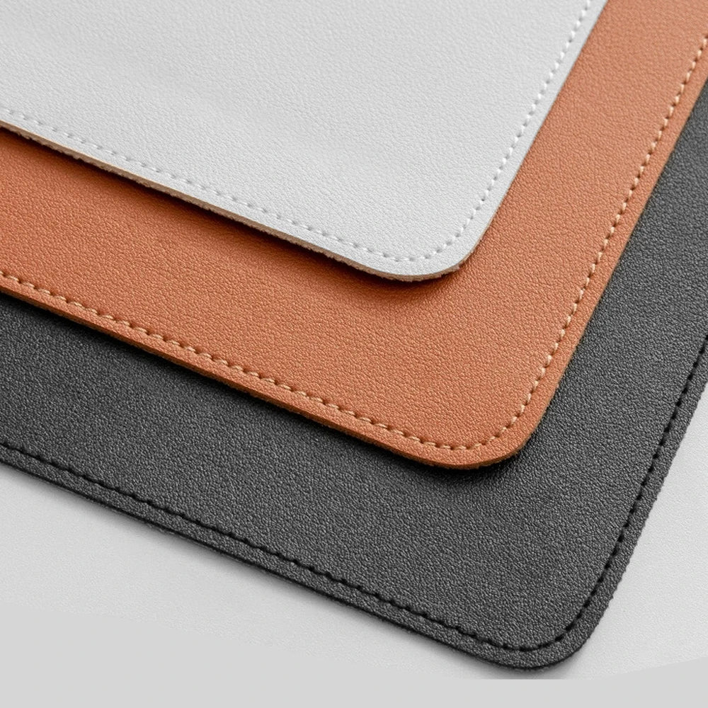 PU Leather Large Desk Mat — Waterproof Anti-Slip Desktop Pad