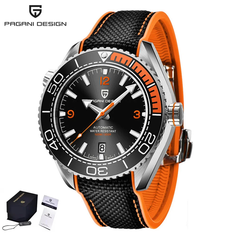 PAGANI DESIGN Luxury Men's Sports Watch — Automatic Mechanical Diver