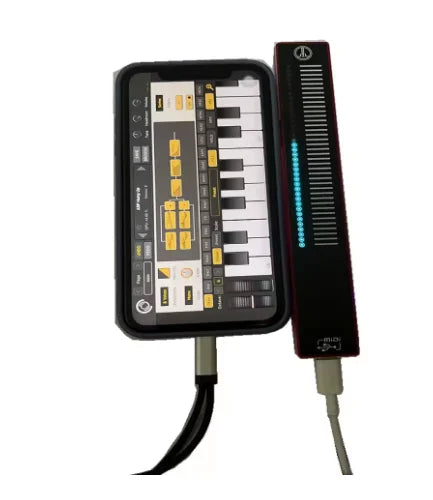 USB MIDI Sliding Touch Music Controller — LED Sync Volume & Playback Tool