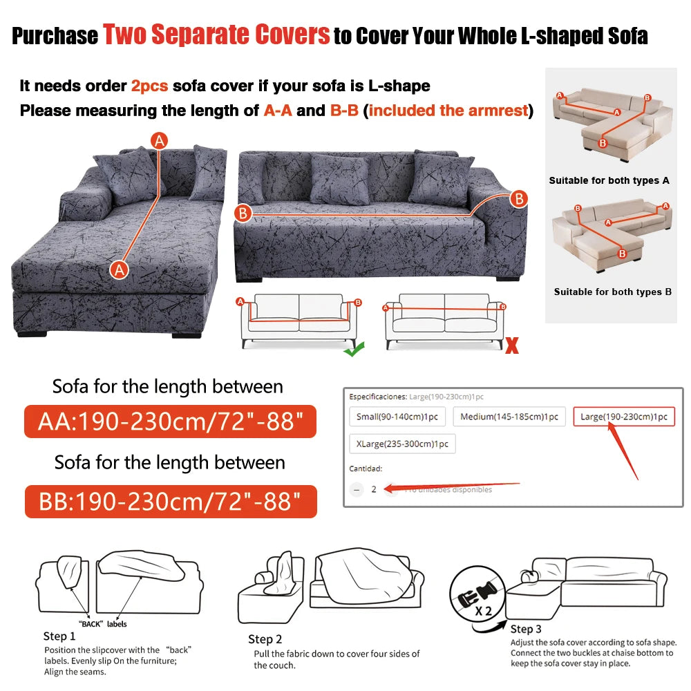 Stretch Sofa Cover — Pet Friendly Furniture Protector