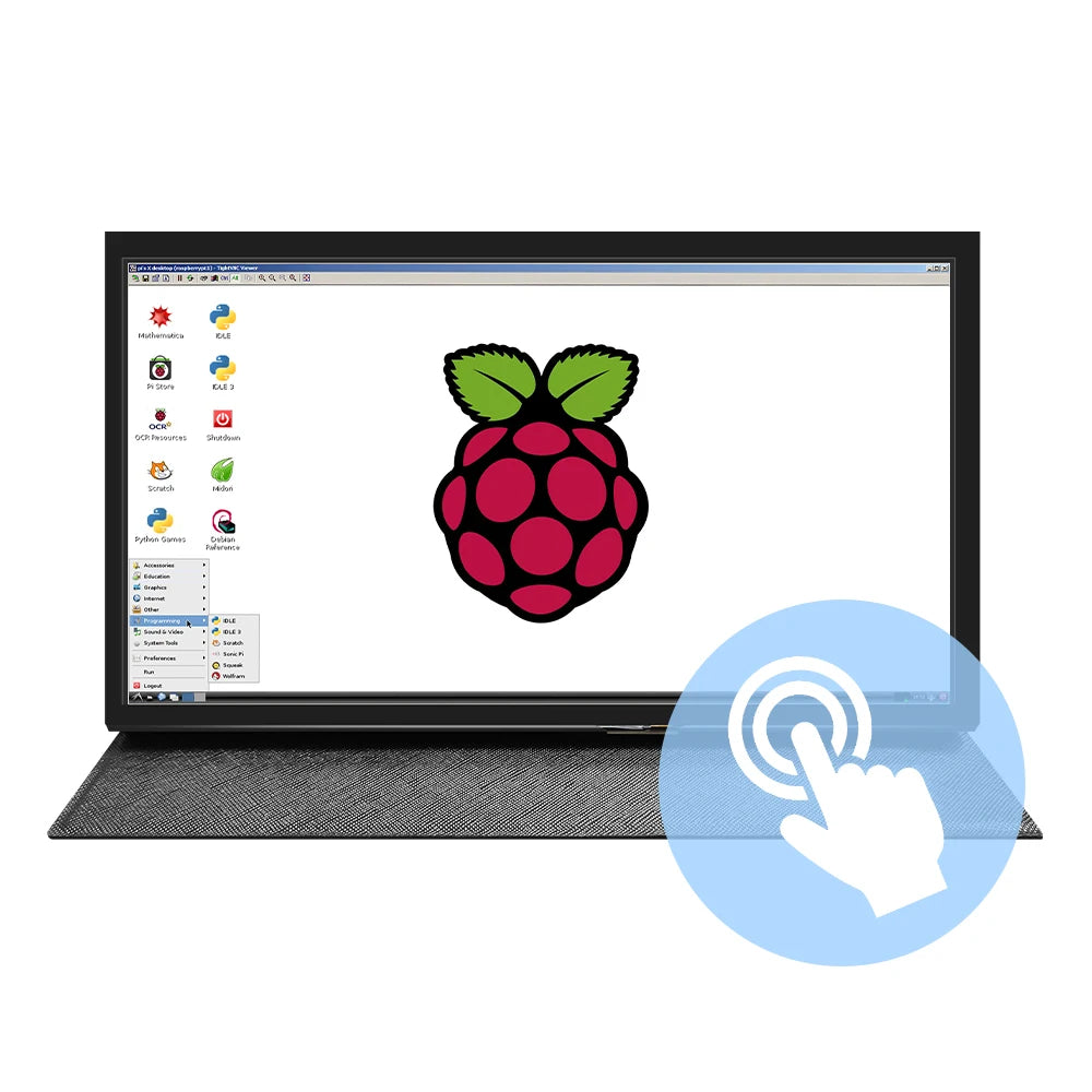 POWKITO 10.1 Inch Portable Touchscreen Monitor — HD LCD Display for PC and Mini Computers