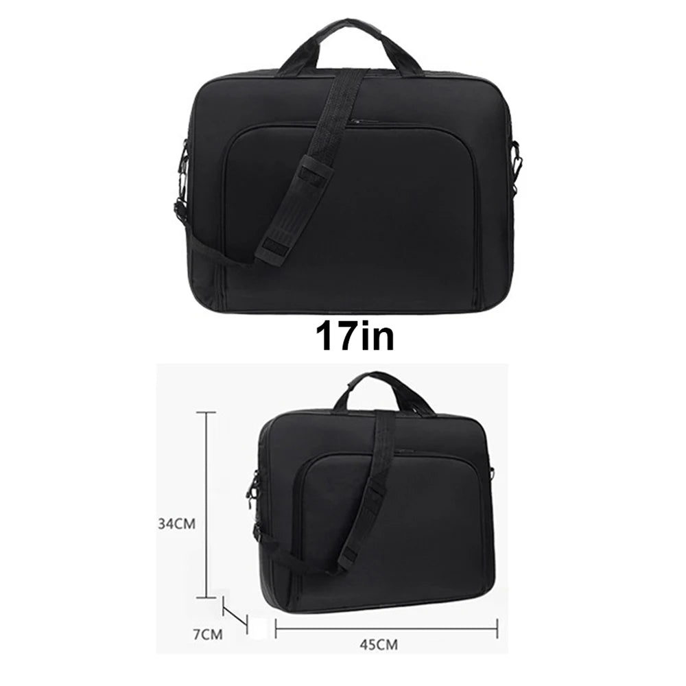 Professional Nylon Laptop Briefcase — Water Resistant Business Shoulder Bag